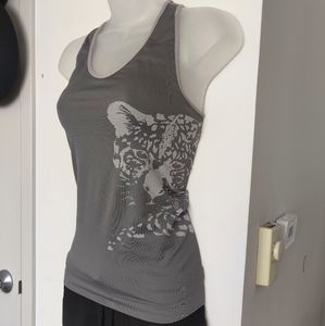 ClimaWear workout top - Gray leopard